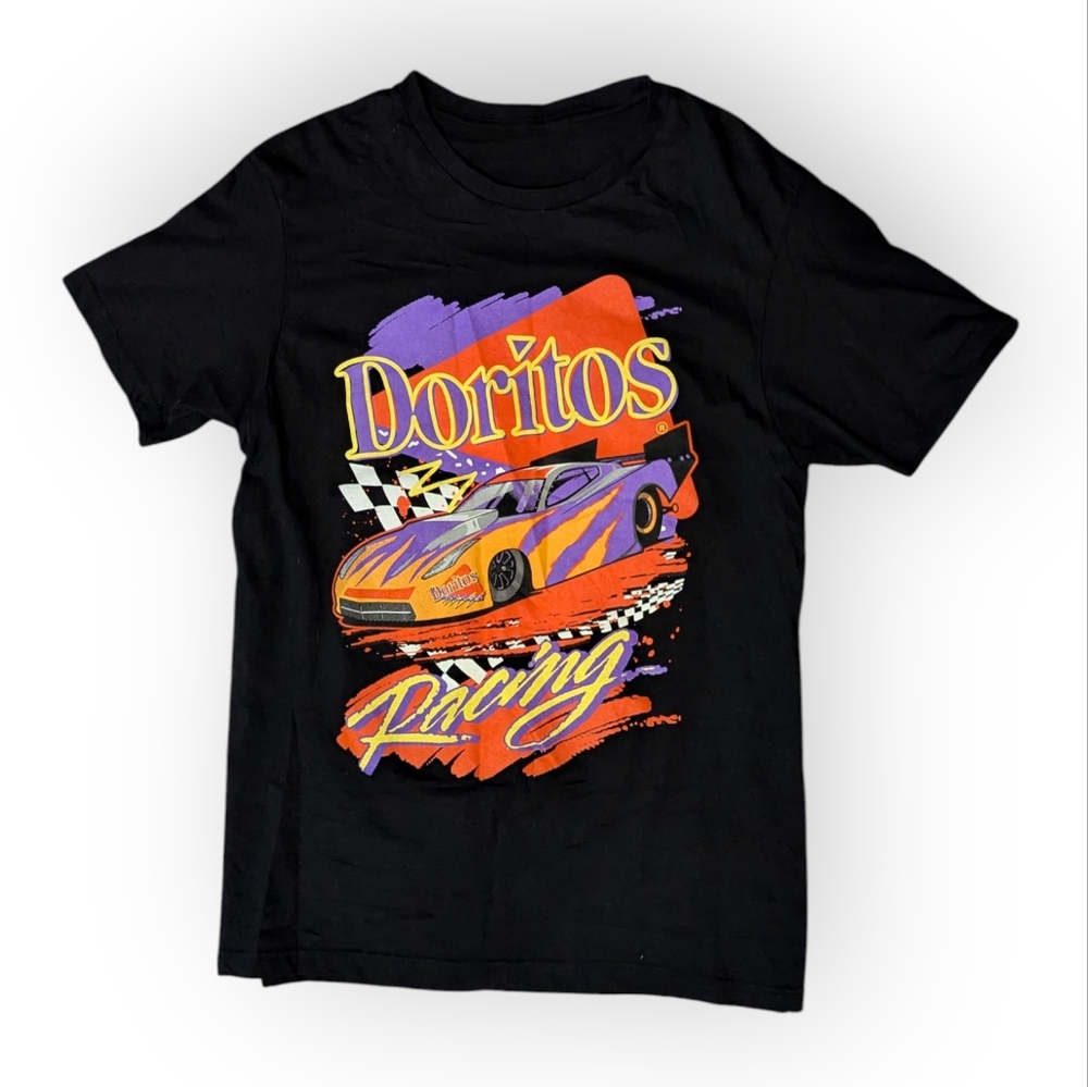 Doritos Racecar Black T-shirt Tee Cotton Men's Medium